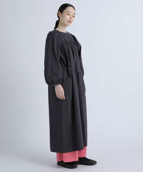 Plantation（プランテーション） 長袖ワンピース M size ブルー