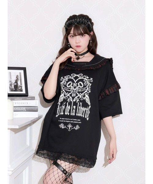 NOEMIE（ノエミー） tシャツ 半袖 ゴシックバックスピンドルセーラー