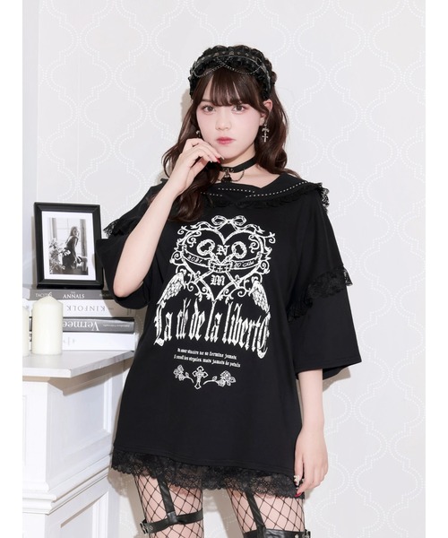 NOEMIE（ノエミー） tシャツ 半袖 ゴシックバックスピンドルセーラー