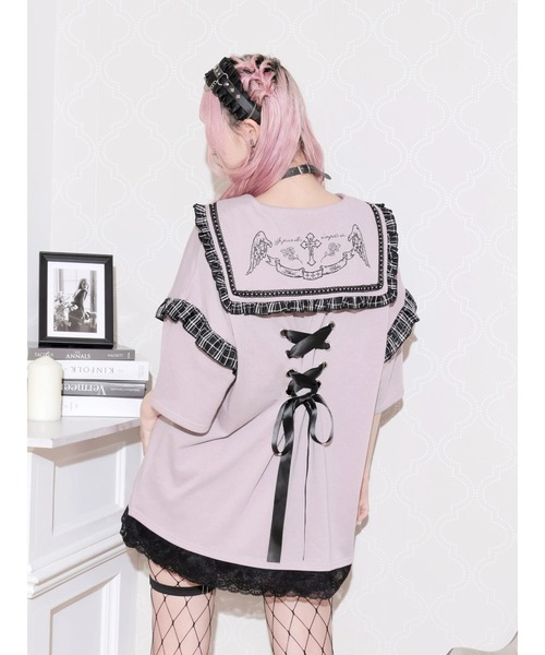 NOEMIE（ノエミー） tシャツ 半袖 ゴシックバックスピンドルセーラー