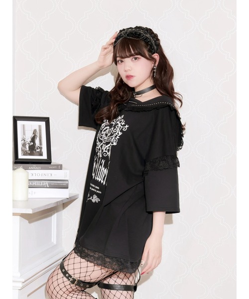 NOEMIE（ノエミー） tシャツ 半袖 ゴシックバックスピンドルセーラー