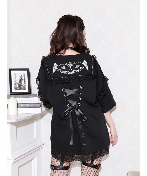 NOEMIE（ノエミー） tシャツ 半袖 ゴシックバックスピンドルセーラー