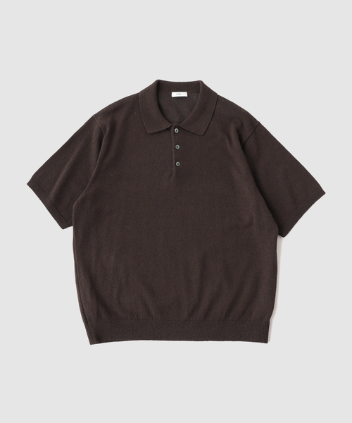 ATON（エイトン） セーター ニット COTTON WASHI BOUCLE HALF SLEEVE