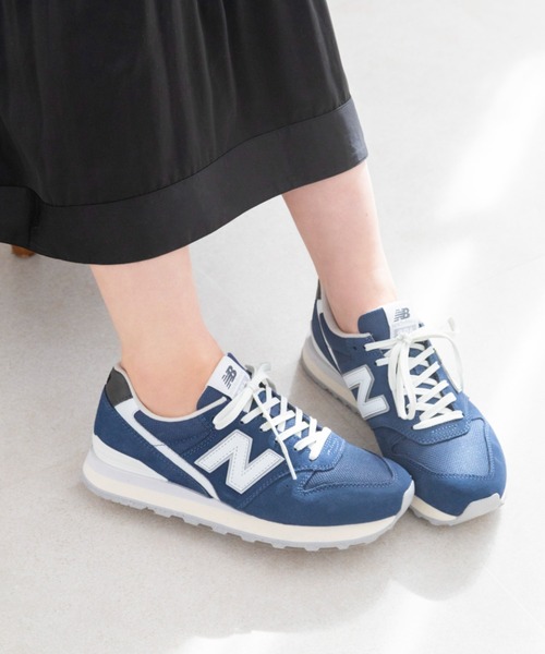 「New Balance」 ローカットスニーカー 24.0cm ライトグレー レディース_画像4