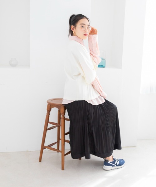 「New Balance」 ローカットスニーカー 24.0cm ライトグレー レディース_画像8