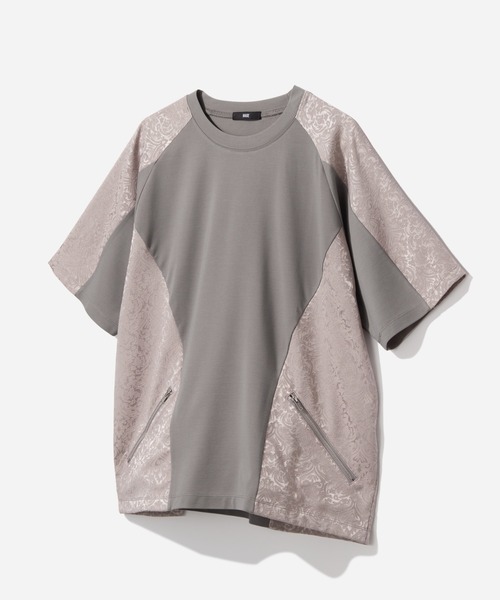 HARE（ハレ） tシャツ ジャガードキリカエZIPカット(HARE) メンズ