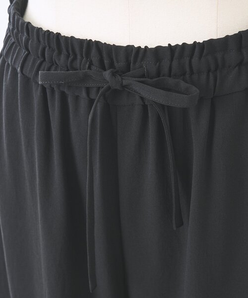 パンツ ストレッチジョーゼットパンツ レディースの画像