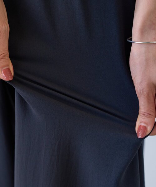 パンツ ストレッチジョーゼットパンツ レディースの画像