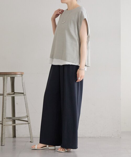 BEARDSLEY（ビアズリー） パンツ ストレッチジョーゼットパンツ