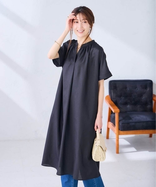 ワンピース 「洗える」スキッパーワンピースの画像
