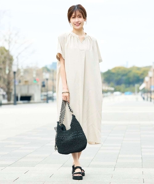 ワンピース 「洗える」スキッパーワンピースの画像