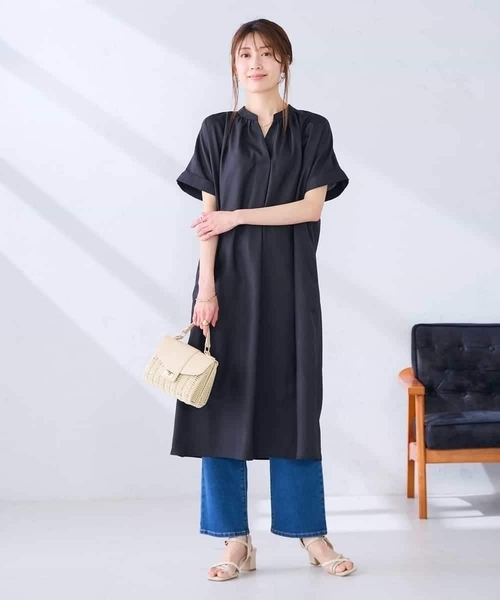ワンピース 「洗える」スキッパーワンピースの画像