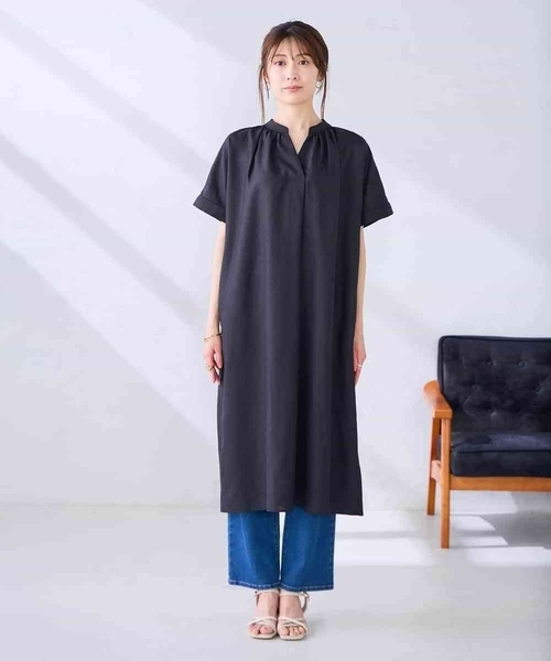 ワンピース 「洗える」スキッパーワンピースの画像