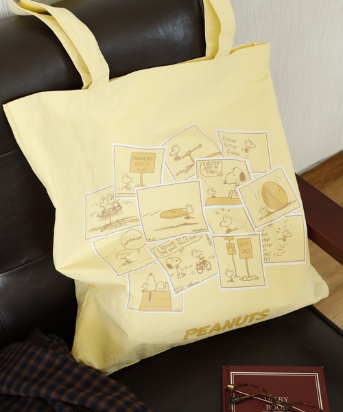 ★未使用★Sanrio ヴィンテージ スヌーピー トートバッグ レトロ レア SNOOPY（スヌーピー） トートバッグ トートバッグ comic レディース