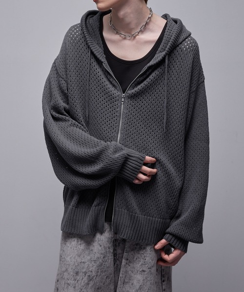 「Loose/ルース」 ジップアップパーカー X-SMALL ブラック メンズ_画像7