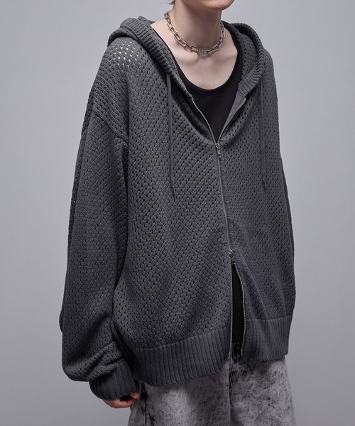 「Loose/ルース」 ジップアップパーカー X-SMALL ブラック メンズ_画像8