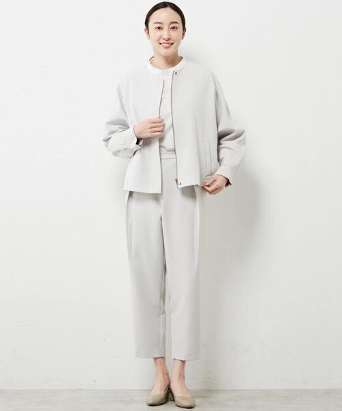 「Lourmarin」 クロップドパンツ 3 ピンクベージュ レディース_画像8