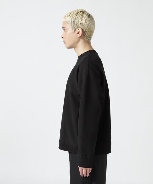 「ATON」 スウェットカットソー 00 ホワイト メンズ_画像3