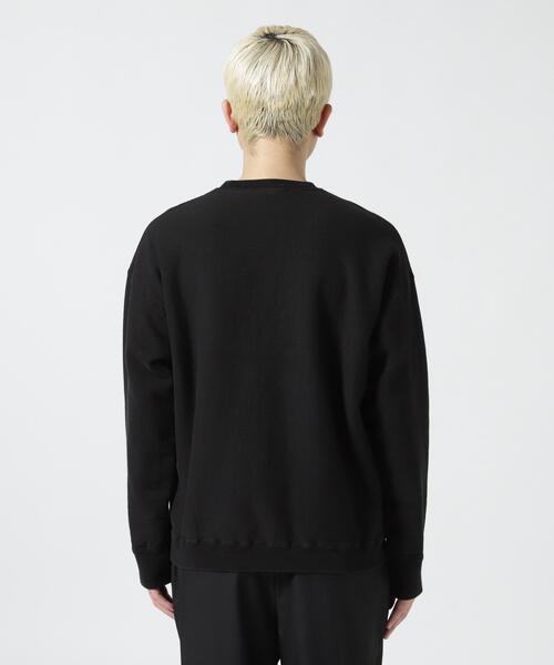 「ATON」 スウェットカットソー 00 ホワイト メンズ_画像4