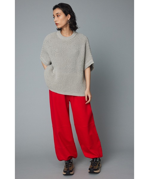 「HeRIN.CYE」 半袖ニット FREE グレー レディース_画像2