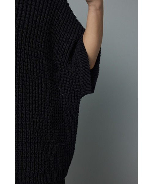 「HeRIN.CYE」 半袖ニット FREE グレー レディース_画像3