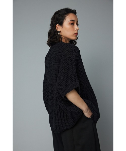 「HeRIN.CYE」 半袖ニット FREE グレー レディース_画像6