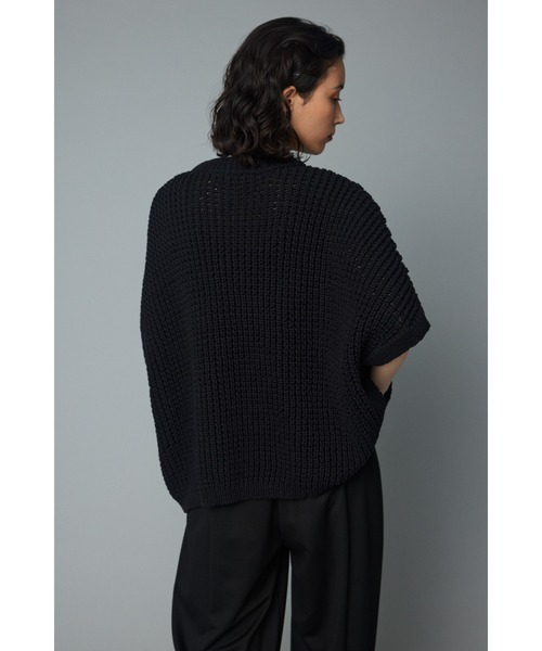 「HeRIN.CYE」 半袖ニット FREE グレー レディース_画像7