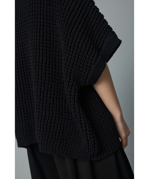 「HeRIN.CYE」 半袖ニット FREE グレー レディース_画像8