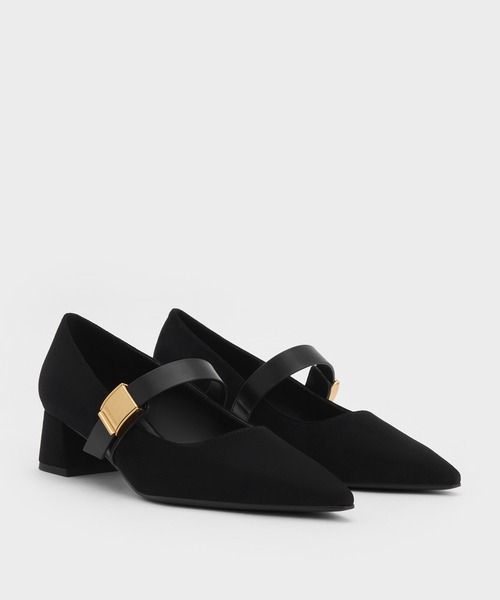 「CHARLES & KEITH」 パンプス 22.5cm ブラック レディース_画像6