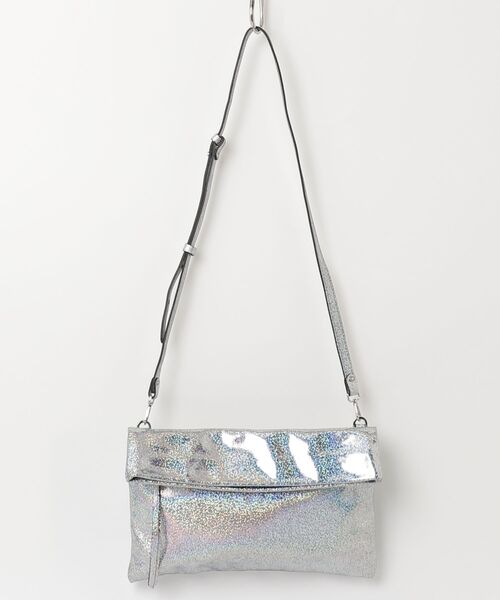 【美品】GIANNI CHIARINI 2WAY ショルダーバッグ シルバー GIANNI CHIARINI（ジャンニ キアリーニ） 2WAYバッグ FREE シルバー