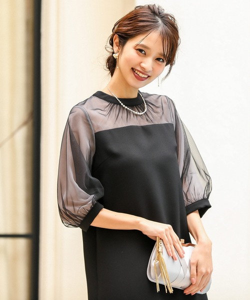 ドレス チュール袖切り替え結婚式ワンピースドレス Zozotown Paypayモール店 通販 Paypayモール