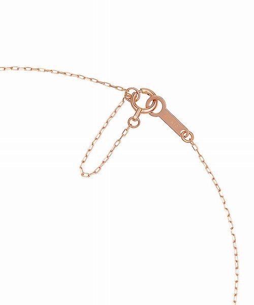 4℃ ネックレス 「1月誕生石」K10ピンクゴールド しずく
