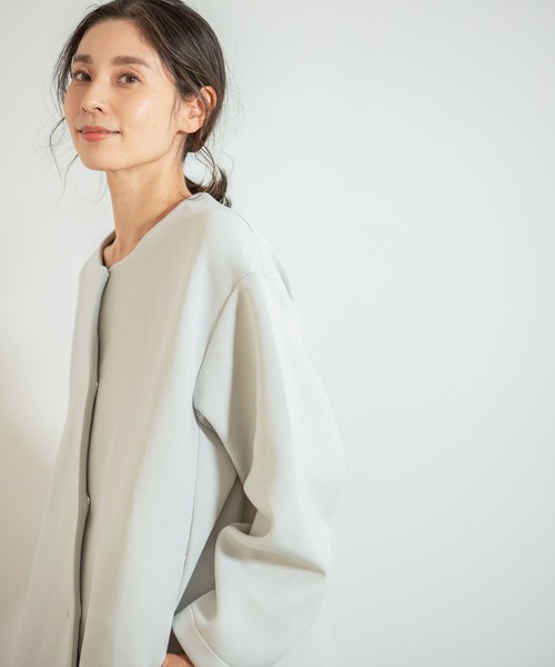 ジャケット ノーカラージャケット クルーネックポンチジャケット Zozotown Paypayモール店 通販 Paypayモール