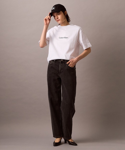 [  Jeans] CKスタンダードクルーネック半袖Tシャツ ユニセックス】STNDRD リラックス クルーネック Tシャツ（T