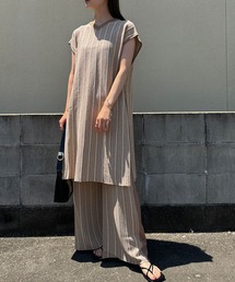 select MOCA サマーニットストライプセットアップ レディース