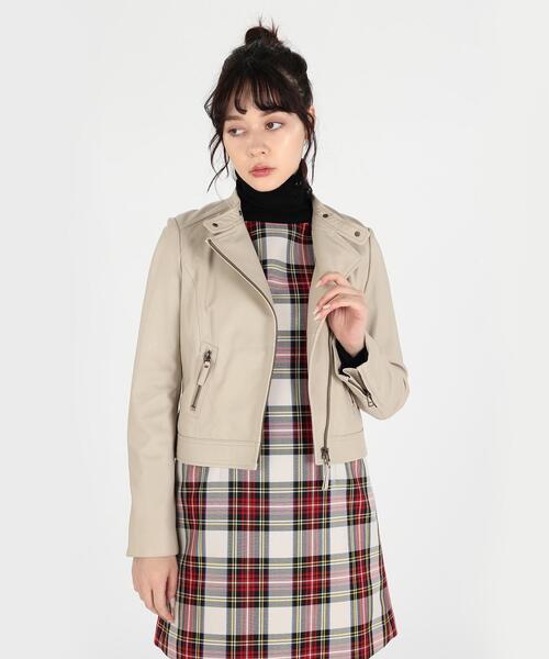 To b. by agnes レザージャケット ライダース レザー ライダース