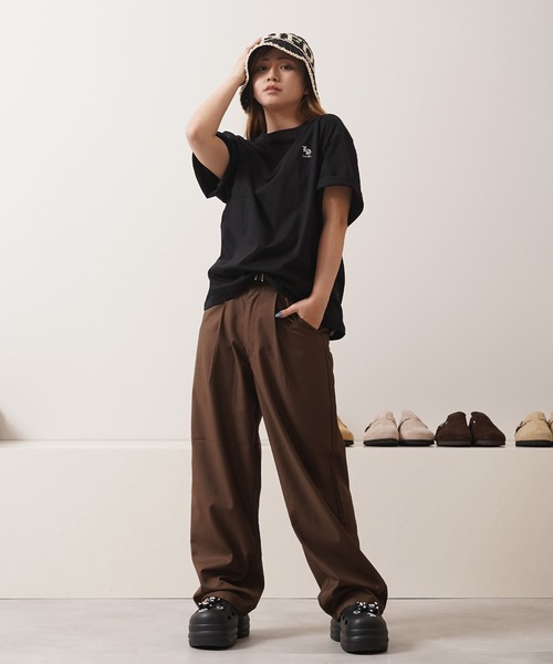 【関税込み】Erdem ブラック ワイドパンツ ワンフォークロージング 1111clothing 【 Laufer TR ワイド