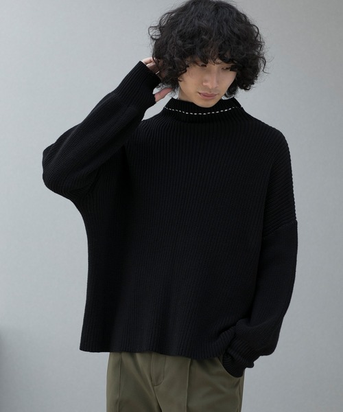 aimoha セーター ニット menバルーンスリーブセーター メンズ