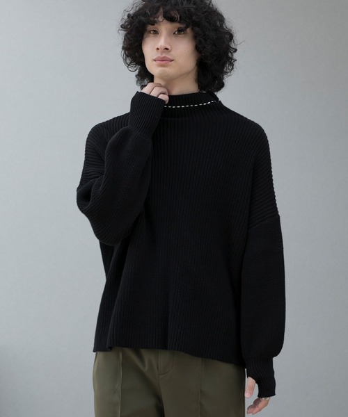 aimoha セーター ニット menバルーンスリーブセーター メンズ