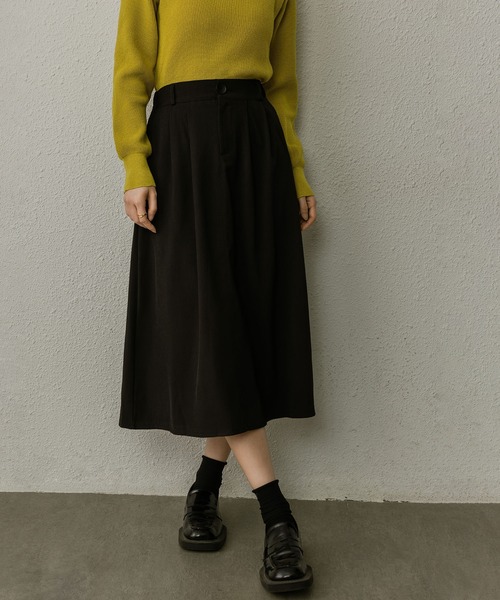スカート レトロなブレザー半身スカートハイウエスト膝丈スカート  