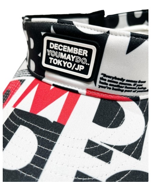 DECEMBERMAY サンバイザー DECEMBERMAY サンバイザー Initial logo Visor メンズ