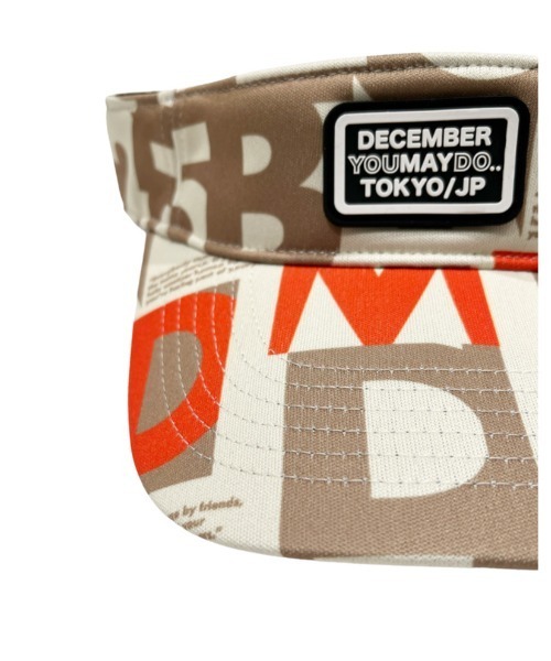 DECEMBERMAY サンバイザー Initial logo Visor メンズ