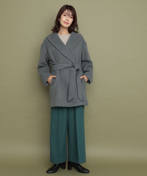 HERNO（ヘルノ）カシミア100% ダブルブレストコートwomen's 46