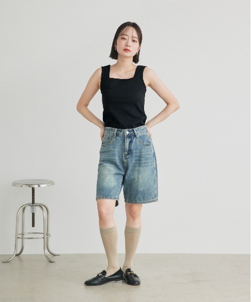 タンクトップ ノースリーブ 前後2WAYタンクトップ レディース | ad thie | 22