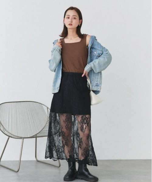 タンクトップ ノースリーブ 前後2WAYタンクトップ レディース | ad thie | 29