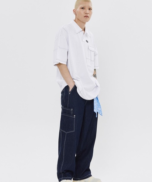 tシャツ 「UNISEX」ROMANTIC CROWN／ダブルポケットピケT レディース メンズ ROMANTIC CROWN tシャツ 「UNISEX」ROMANTIC CROWN／ダブル