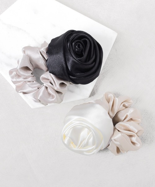 Moitie 薔薇リボンコサージュ 大きいバラのコサージュ キット♪ハワイアンリボンレイ