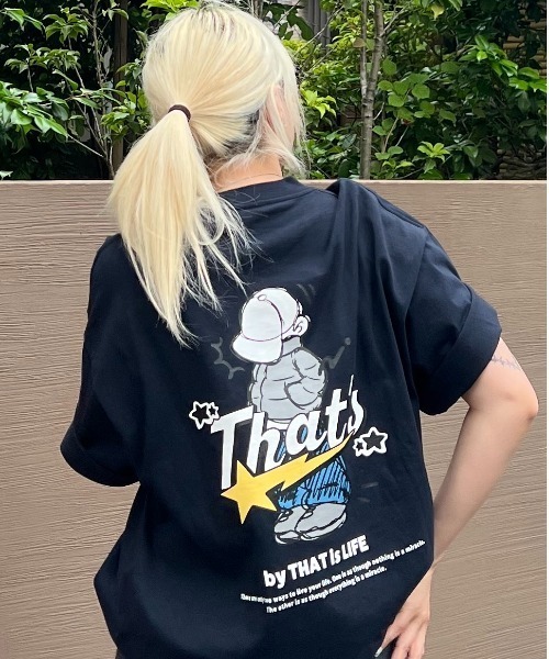 That's life tシャツ HEAVY WEIGHT 7.1oz ”CAP BOY” LOGO TEE Tシャツ