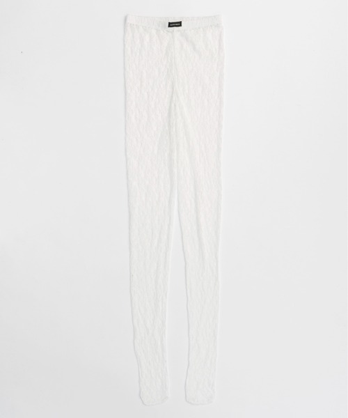 MAISON SPECIAL レースドッキングスカート メゾンスペシャル 白 Suspender Volume Skirt/サスペンダーボリュームスカート