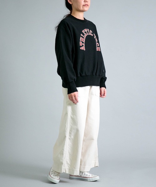 トレーナー スウェット 「OMNIGOD womens / オムニゴッド」 26/2 BD裏毛 アスレチックスウェットシャツ レディース_11